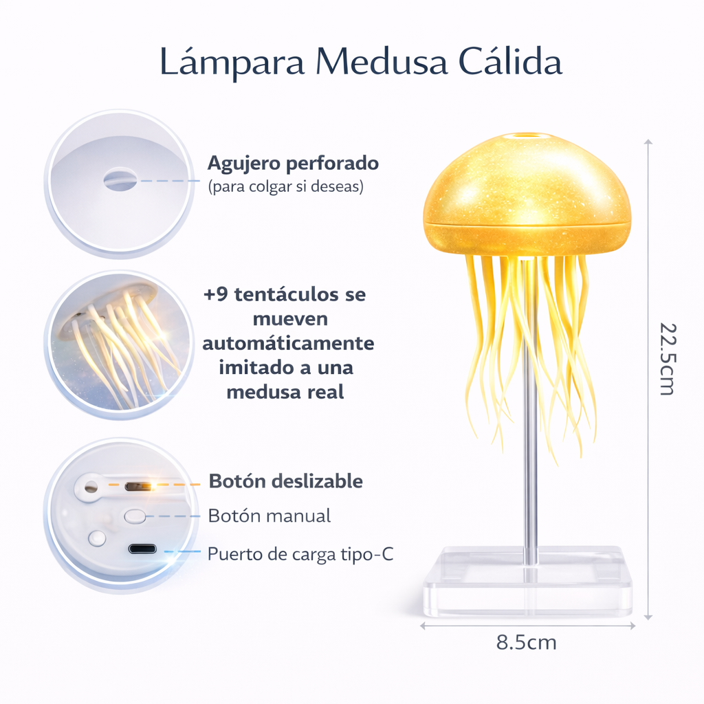 Crea un ambiente hipnótico y relajante en segundos.