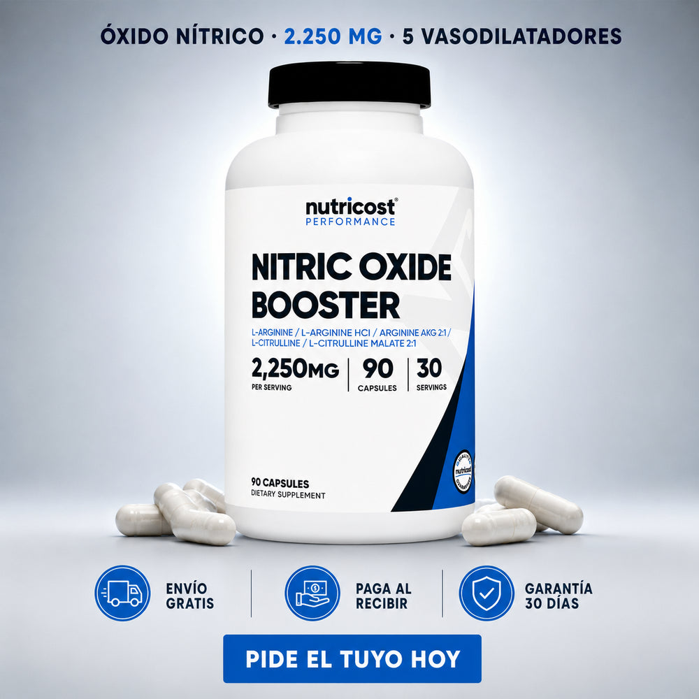 ¿YA NO RINDES COMO ANTES…?NUEVO NITRIC OXIDE BOOSTER: