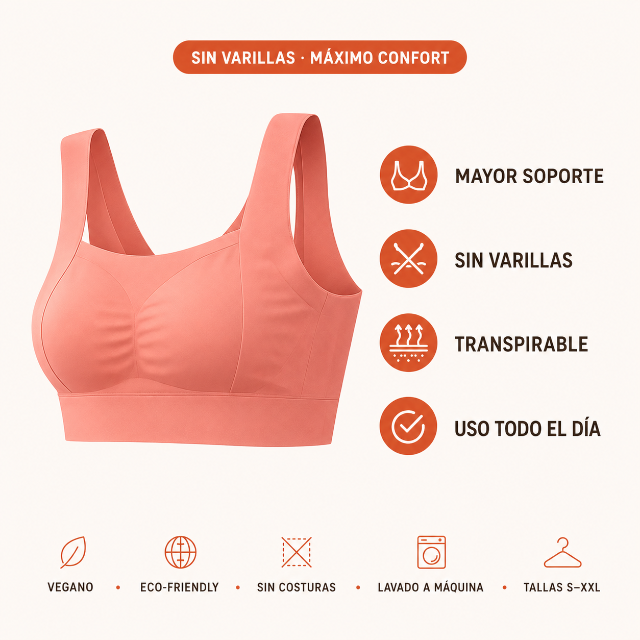 Nuevo Brasier Soporte Total