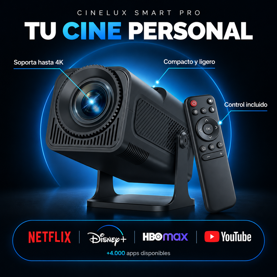 proyector compacto inteligente · 4K