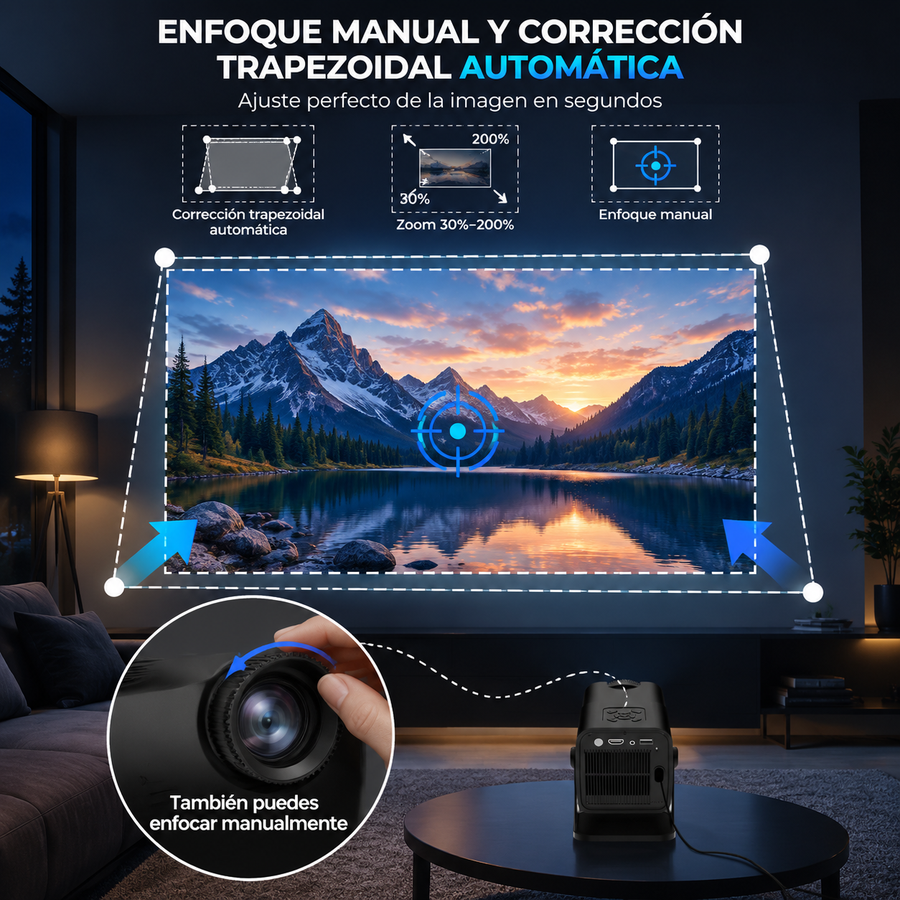 proyector compacto inteligente · 4K
