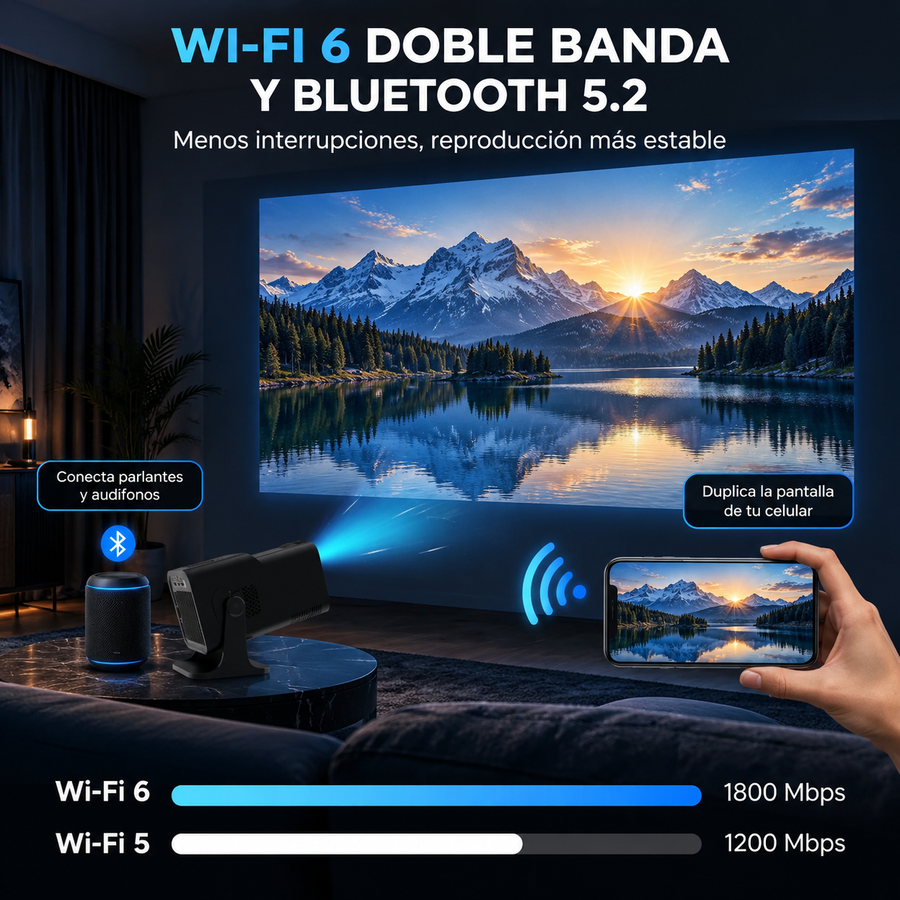 proyector compacto inteligente · 4K