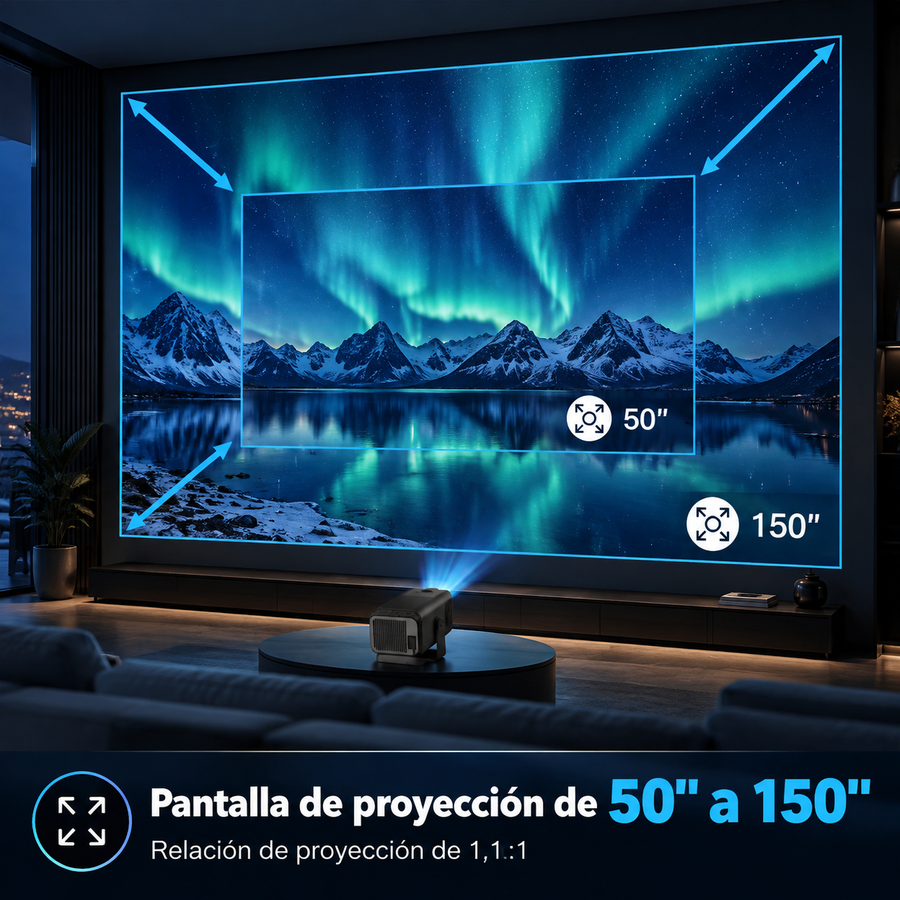 proyector compacto inteligente · 4K
